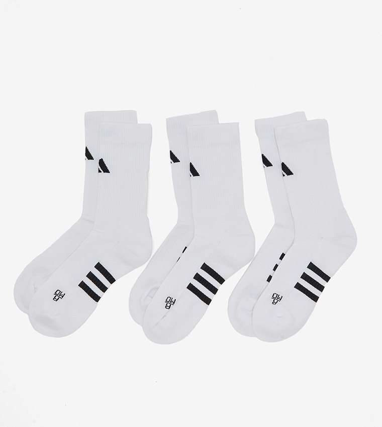 Non Slip Athletic Grip Socks -for Soccer Basketball Running- Adult 4 Pair(2  White+2 Black)