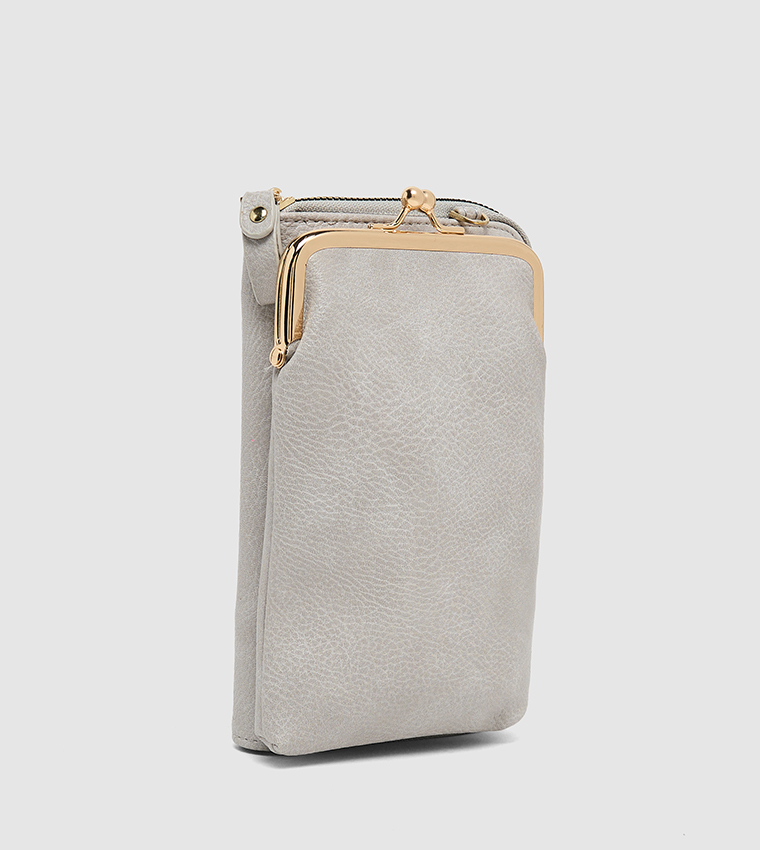 Textured Phone Crossbody Bag