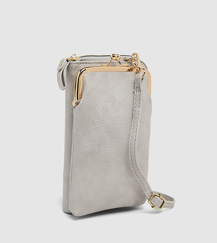 Textured Phone Crossbody Bag