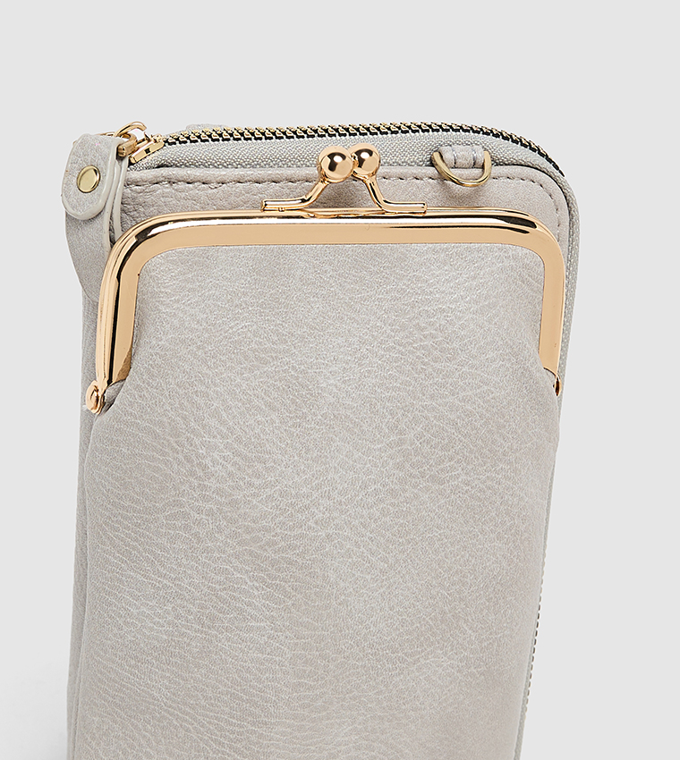 Textured Phone Crossbody Bag