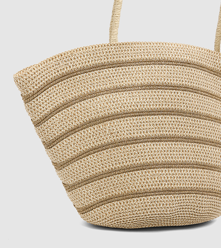 HFA Striped Beach Tote Bag