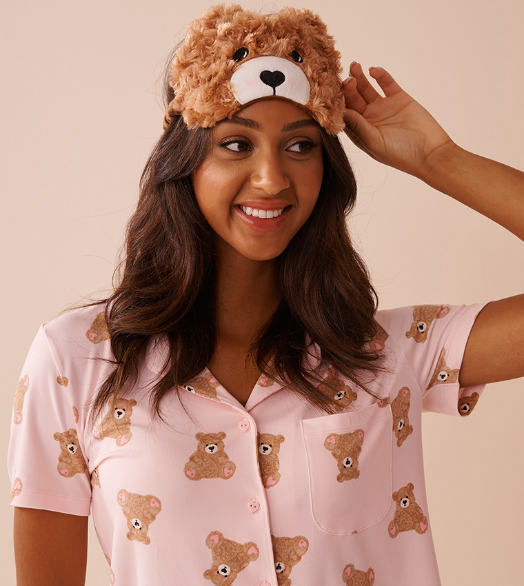 Teddy Bear Sleep Mask