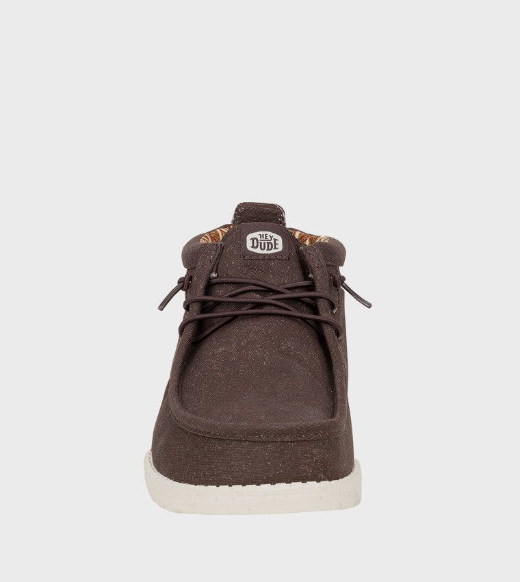 WALLY Stretch Canvas Mid Top Slip-On Shoes