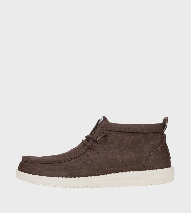 WALLY Stretch Canvas Mid Top Slip-On Shoes