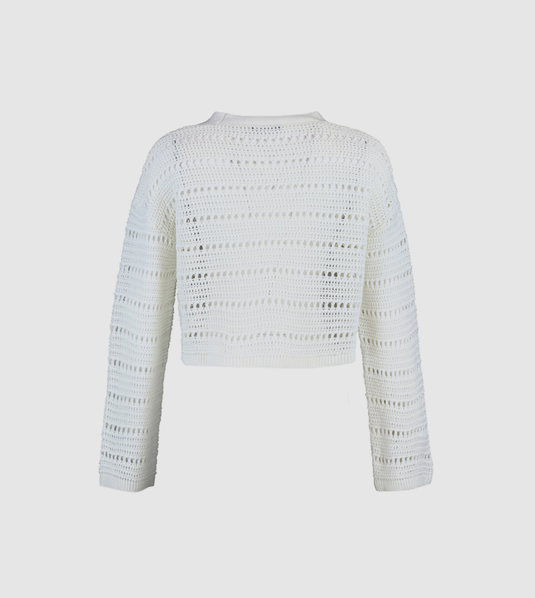 Openwork Knitwear Cardigan