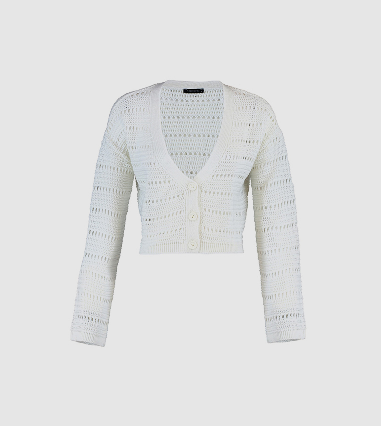 Openwork Knitwear Cardigan