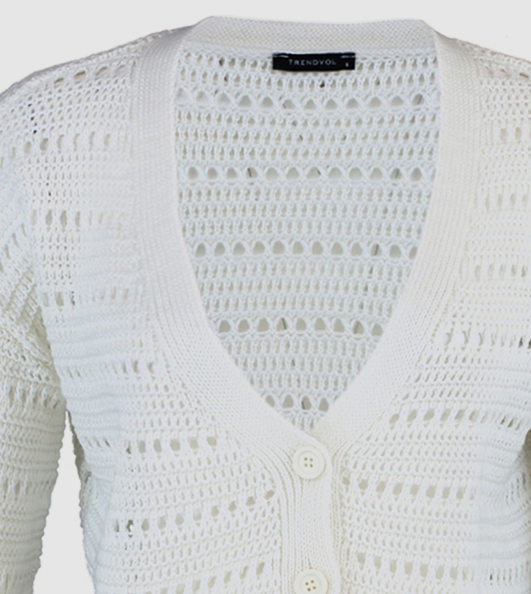 Openwork Knitwear Cardigan