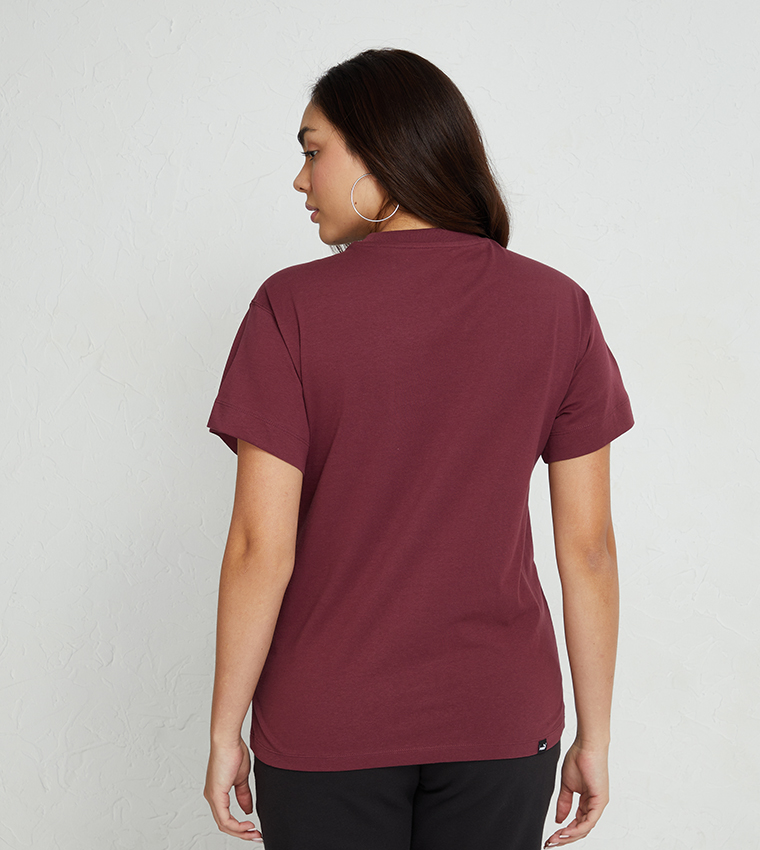 Puma maroon sales t shirt