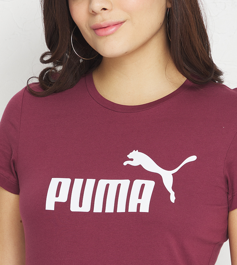 Puma maroon sales t shirt