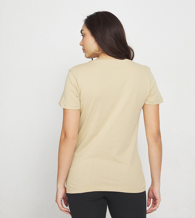 Logo Printed Short Sleeves Active T-Shirt
