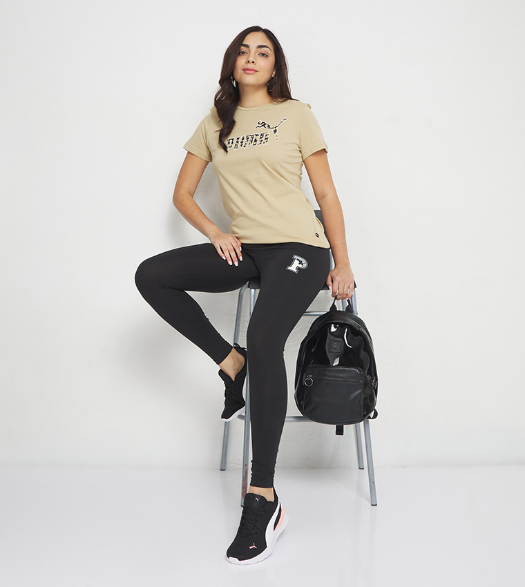 Logo Printed Short Sleeves Active T-Shirt