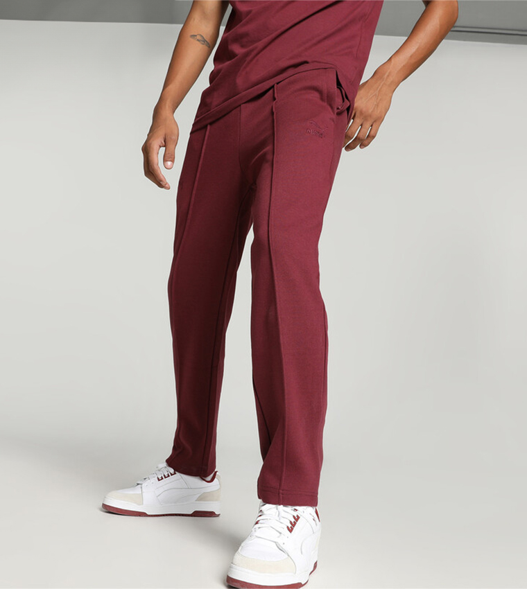 Puma best sale burgundy joggers