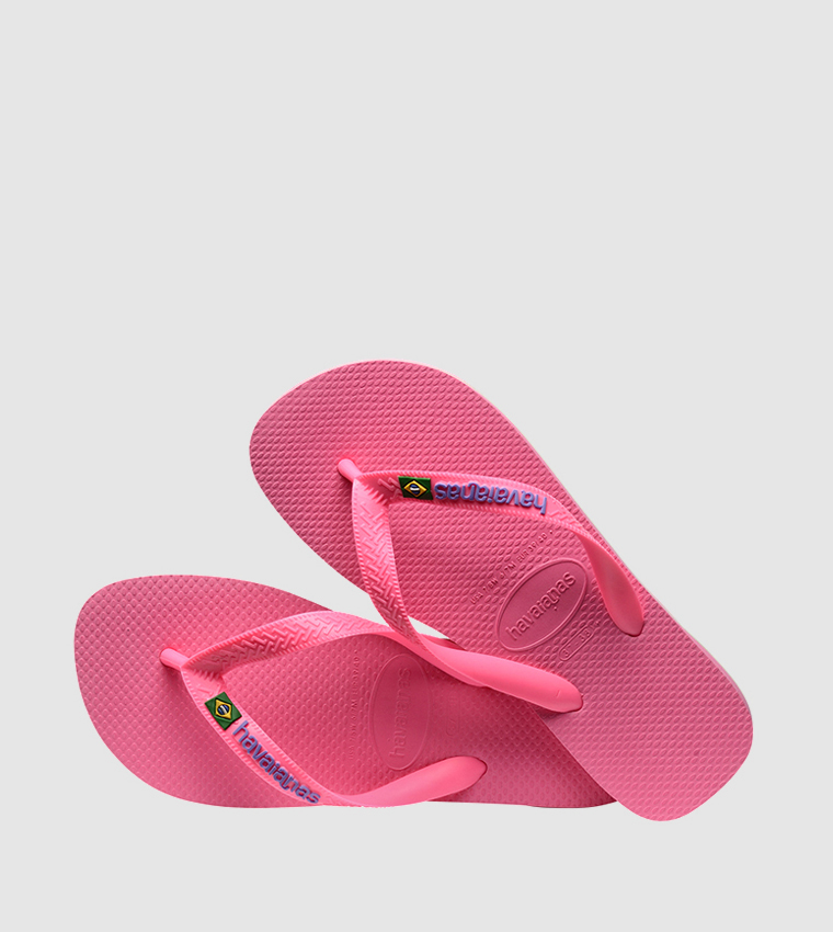 Brasil Logo Mini Me Flip Flops