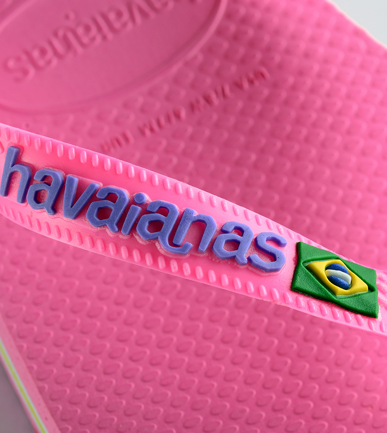 Brasil Logo Mini Me Flip Flops