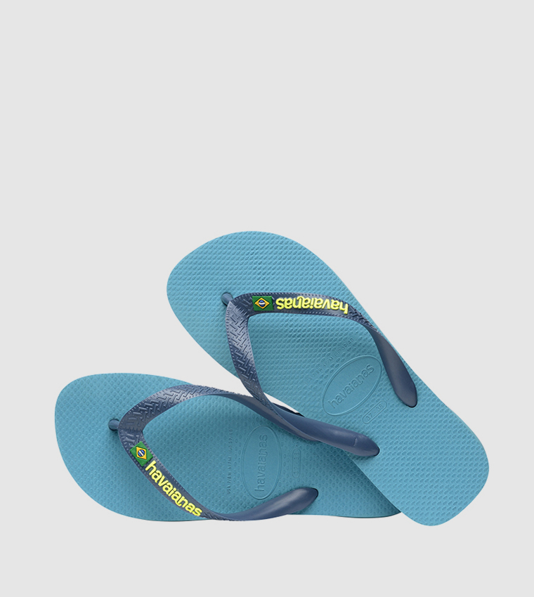 Brasil Logo Mini Me Flip Flops