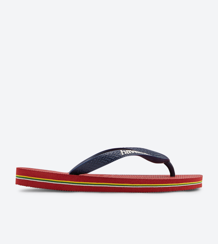 Brasil Logo Printed Flip Flops