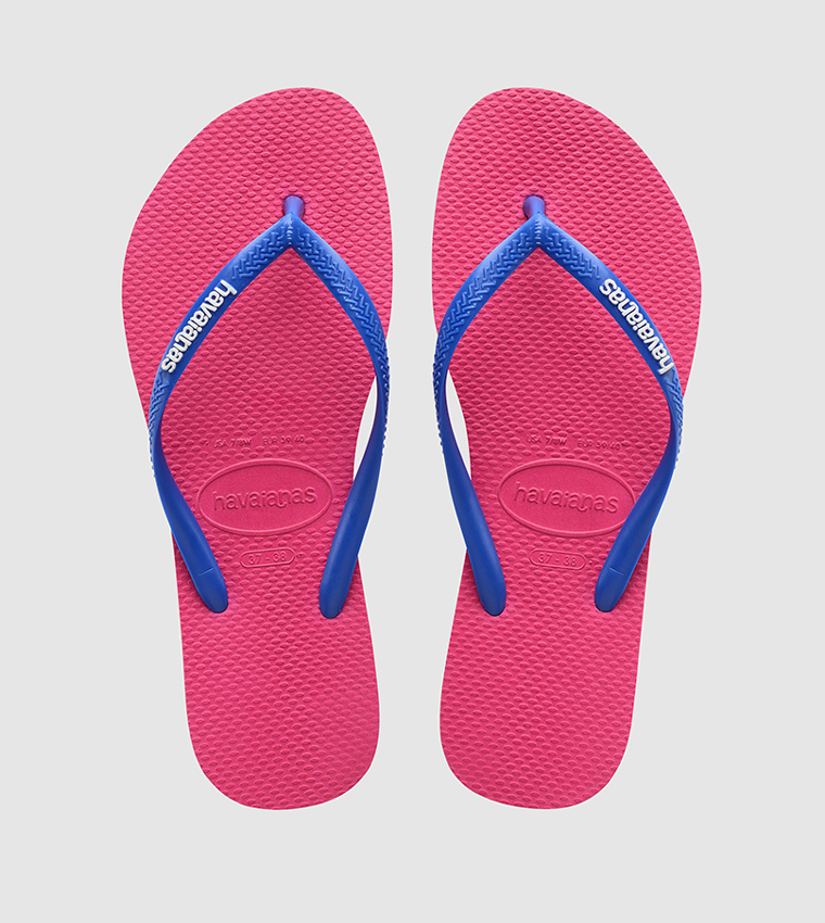 Pink store flip flops