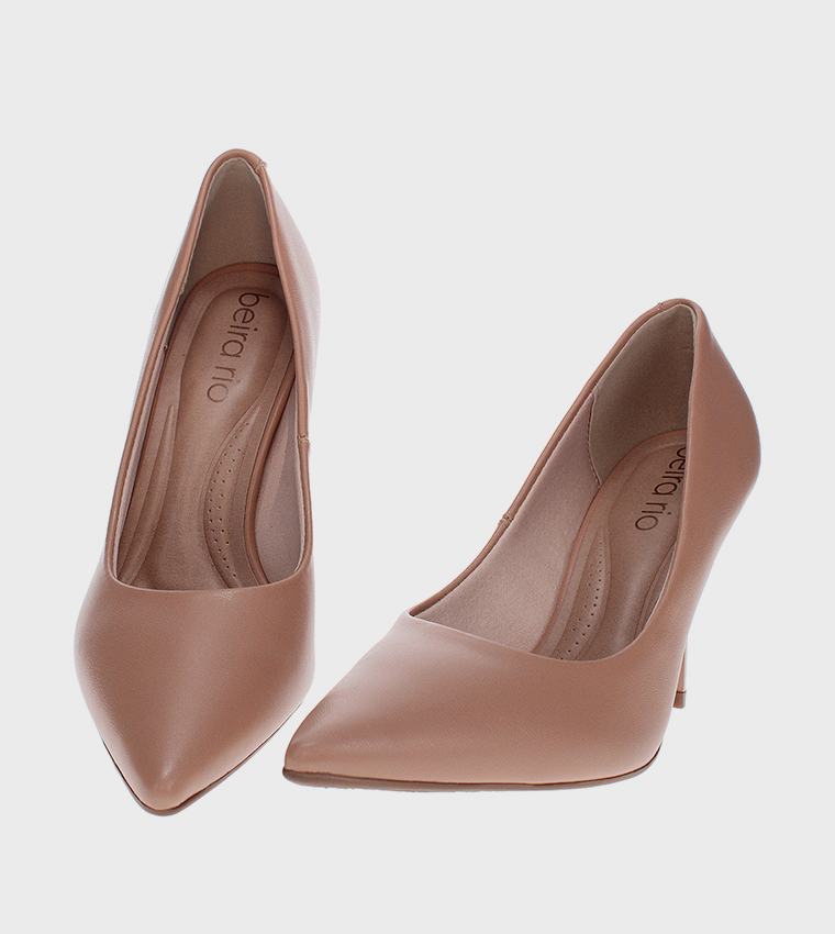 MOSS Textured Pointed Toe Pumps