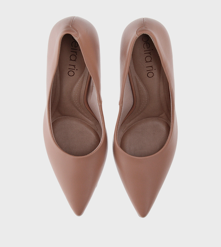 MOSS Textured Pointed Toe Pumps