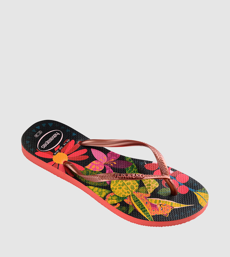 Buy Havaianas Slim Tropical Print Flip Flops In Multiple Colors