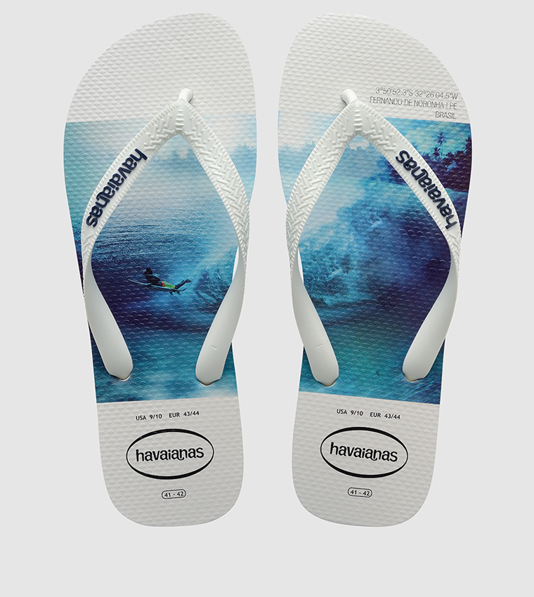 Buy Havaianas Hype Flip Flops In White 6thStreet UAE