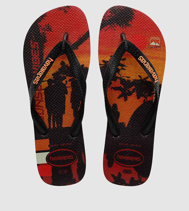 Hype Printed Flip Flops