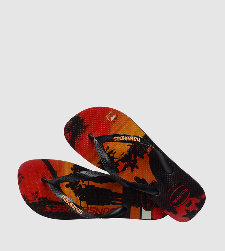 Hype Printed Flip Flops