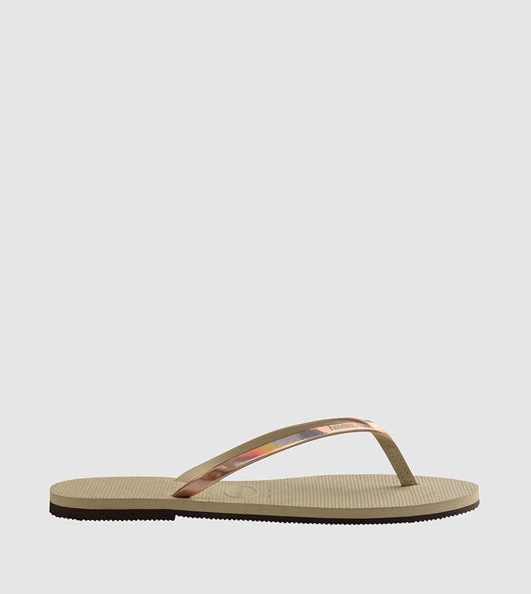 Havaianas you metallic on sale gold