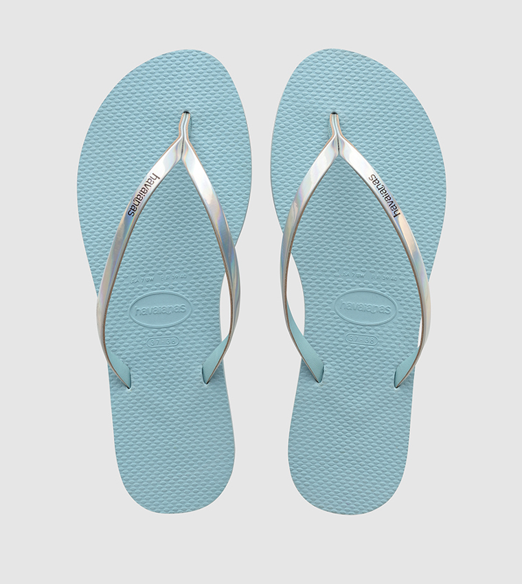 Teal cheap flip flops