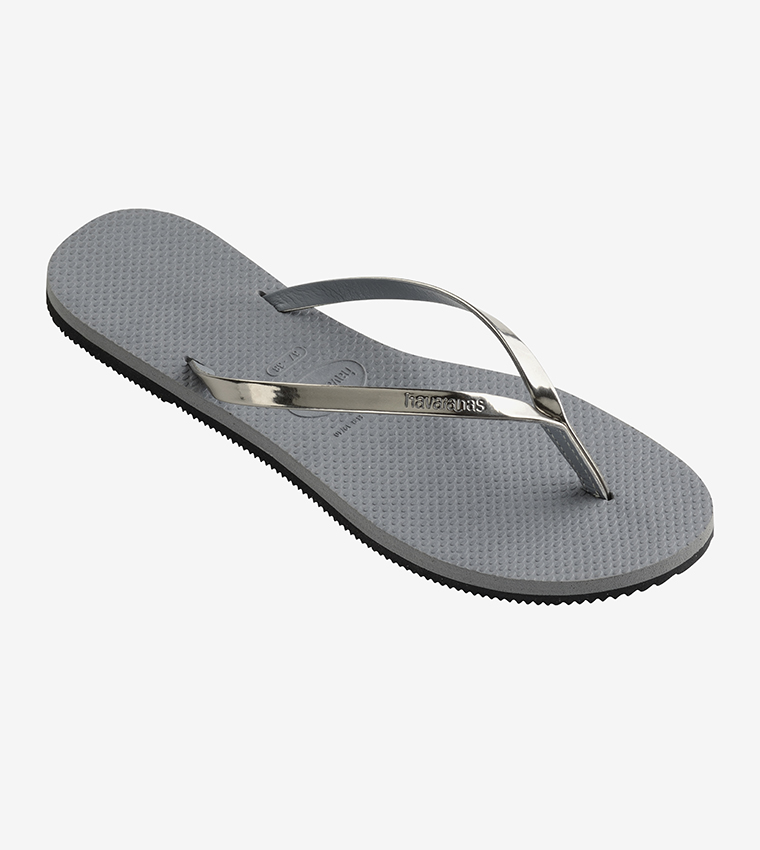 You Metallic Flip Flops