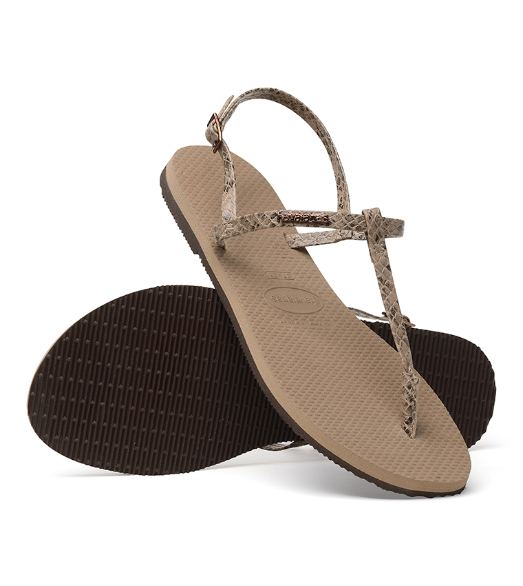 Buy Havaianas Riviera Croco Sandals In Brown 6thStreet UAE