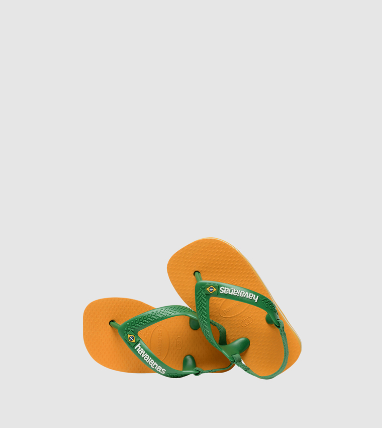 Havaianas Girls Baby's Brazil Logo Sandal Orange