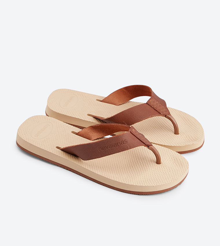 Buy Havaianas Urban Special Round Toe Flip Flops In Beige