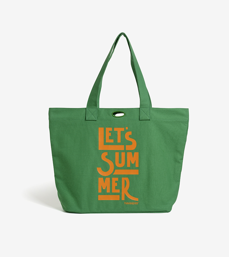 Typography Printed Tote Bag