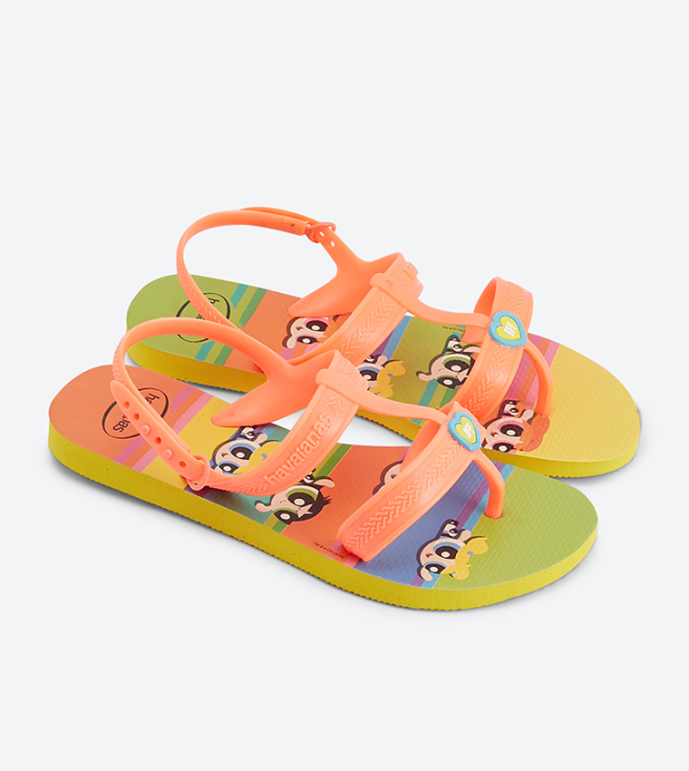 Slingback Joy Power Puff Round Toe Sandals