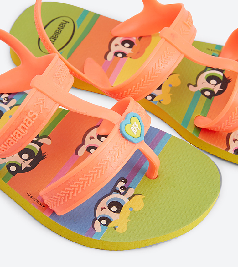 Slingback Joy Power Puff Round Toe Sandals