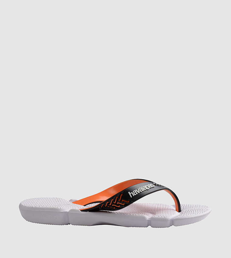 Buy Havaianas Power 2 Printed Flip Flops In White 6thStreet