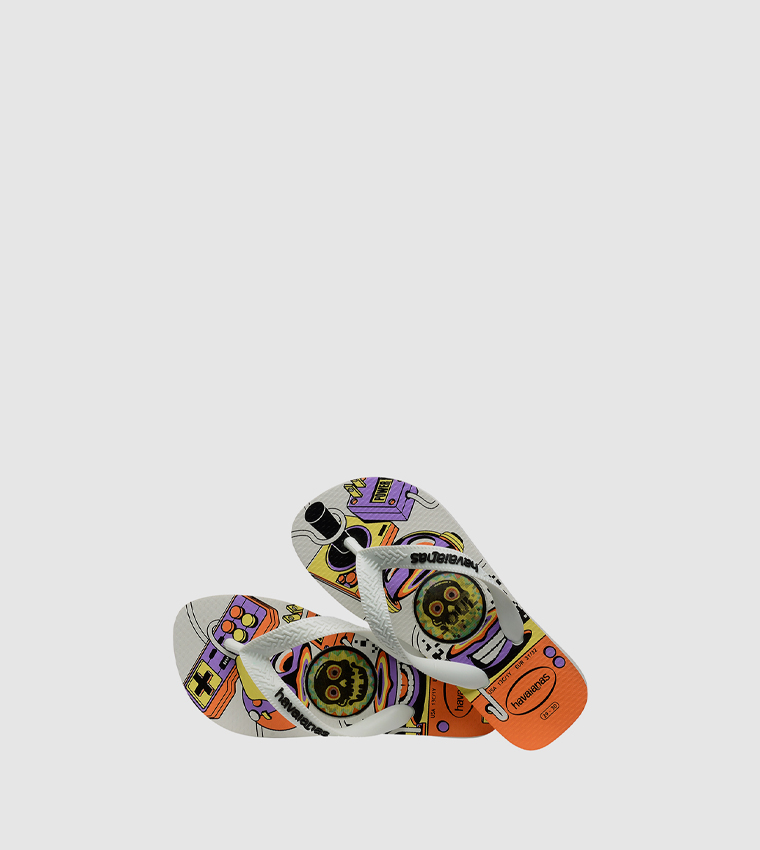 Top Holographic Print Flip-Flops