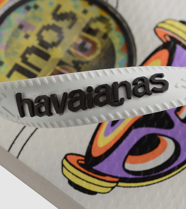 Top Holographic Print Flip-Flops