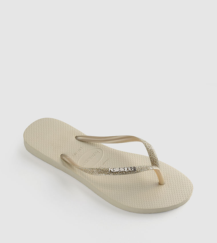 Slim Glitter Flip Flops