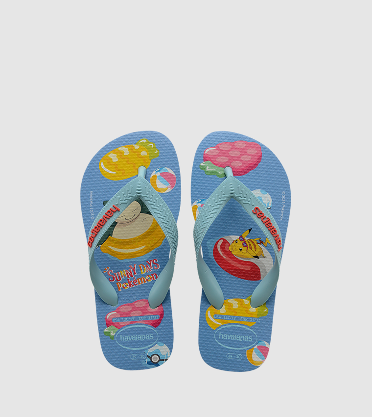 Kids Top Pokemon (mini me) Flip Flops