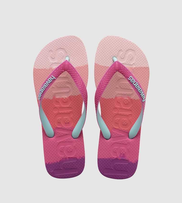 Buy Havaianas Top Logomania Flip Flops In Pink