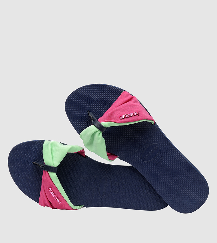 Travois Tipi Blue Flip Flops