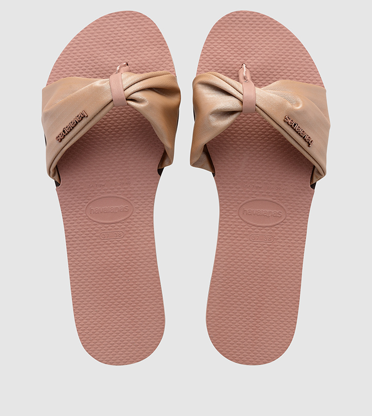 Havaianas sliders pink hot sale