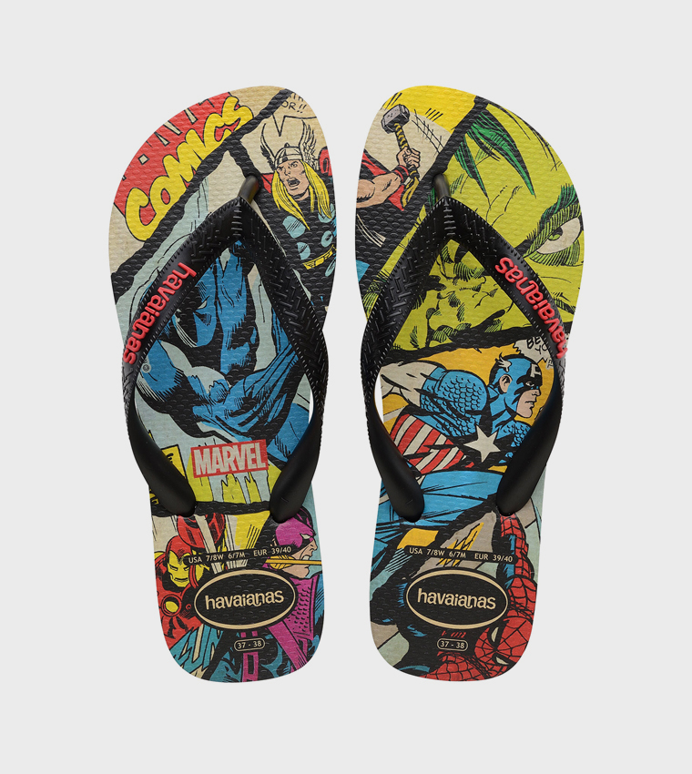 Marvel Print Classics Thong-Strap Flip-Flops