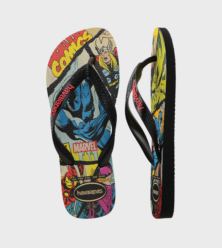 Marvel Print Classics Thong-Strap Flip-Flops
