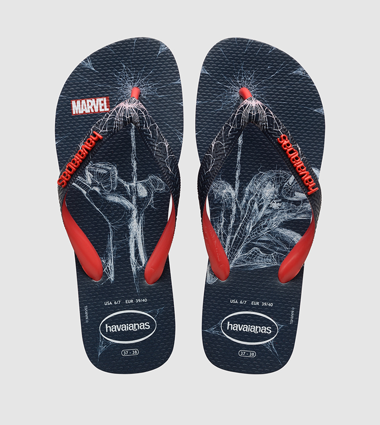 Havaianas brasil layers flip flops in navy