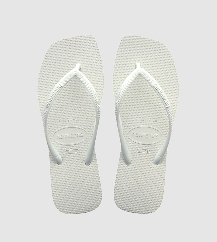 Slim Square Toe Flip-Flops