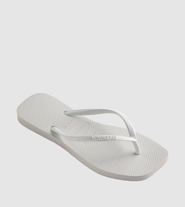Slim Square Toe Flip-Flops