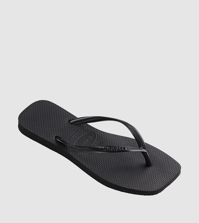 Slim Square Toe Flip-Flops